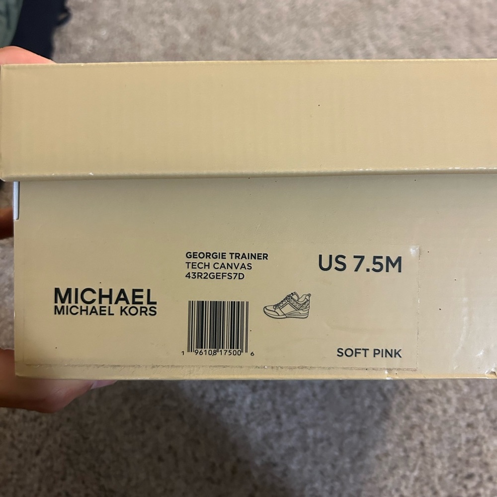 Michael Kors Georgie Trainer Fashion Sneaker Size 7.5